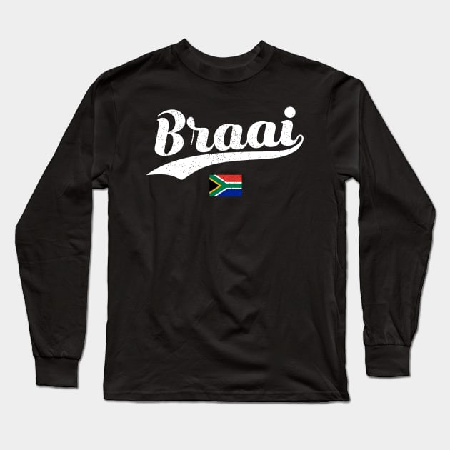 Braai Classic | South Africa BBQ | Boerewors | Nou Gaan Ons Braai | Potjiekos And Chill | Lekker Braai Time Long Sleeve T-Shirt by BraaiNinja